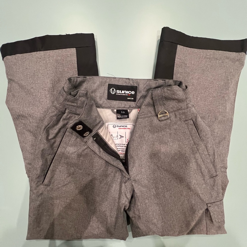Sunice Gray Kids Ski/Snowboard Pants